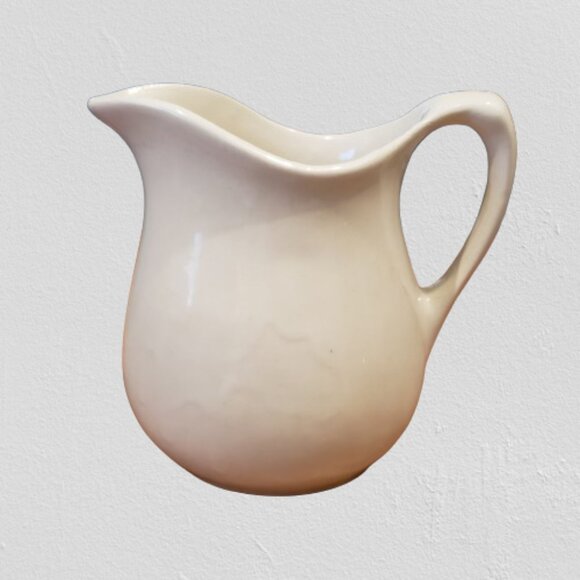 Vintage White Creamer Pitcher - Picture 1 of 8